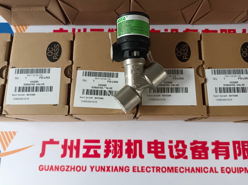 阿斯卡ASCO黄铜阀体电磁阀VCEFBM8210G087MB 220/50