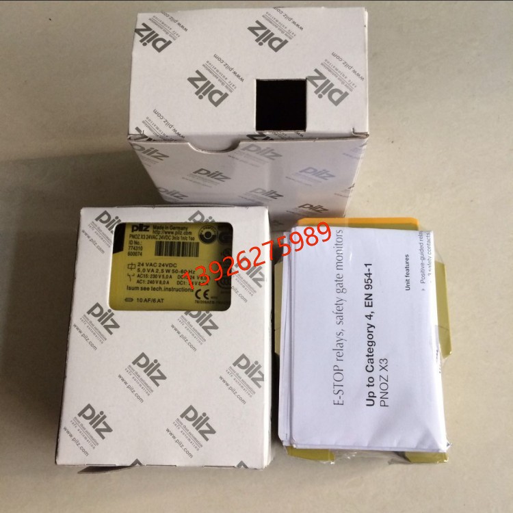 PILZ皮尔兹312043 PSSu H F PN安全继电器