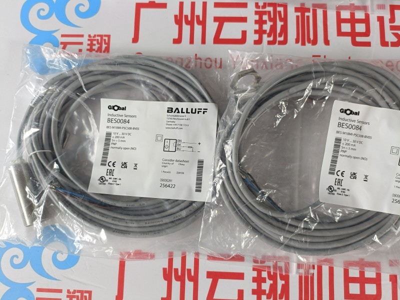 Balluff巴鲁夫 BCS0062+BCS M12T4D2-PSM80G-S04G 电容式传感器